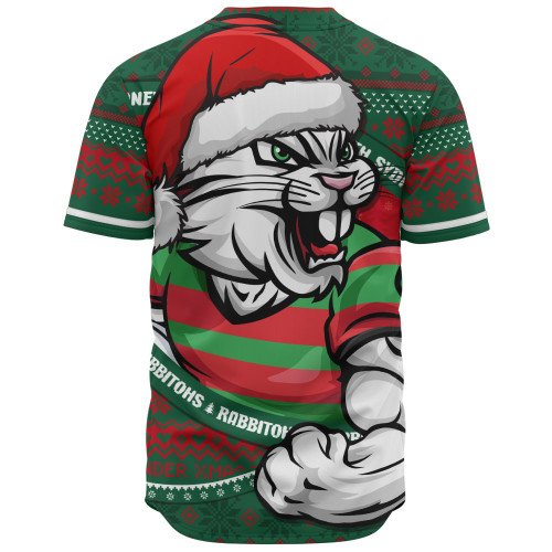 South Sydney Rabbitohs Baseball Shirt Ugly Knit Style For Christmas Game Fans