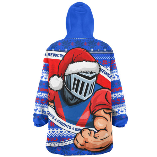 Newcastle Knights Snug Hoodie Ugly Knit Style For Christmas Game Fans