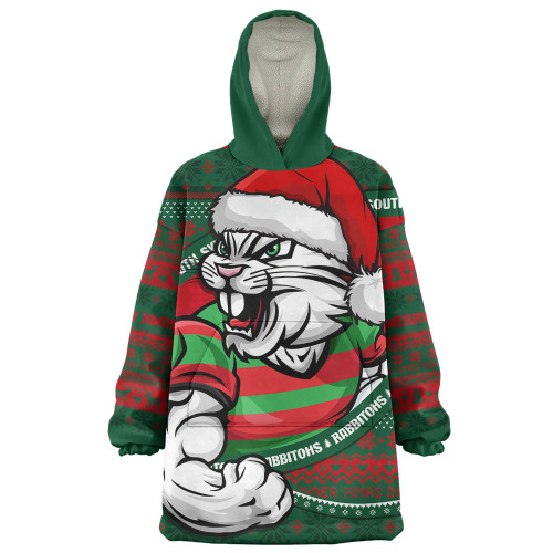 South Sydney Rabbitohs Snug Hoodie Ugly Knit Style For Christmas Game Fans