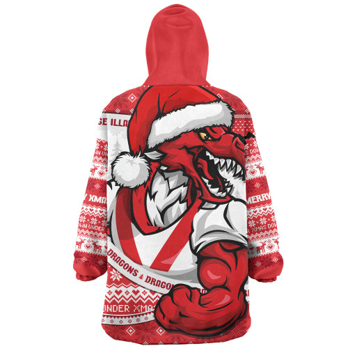 St. George Illawarra Dragons Snug Hoodie Ugly Knit Style For Christmas Game Fans