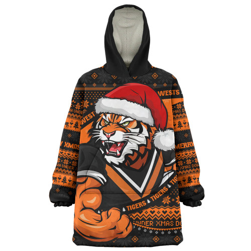 Wests Tigers Snug Hoodie Ugly Knit Style For Christmas Game Fans