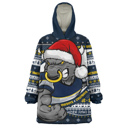 North Queensland Cowboys Snug Hoodie Ugly Knit Style For Christmas Game Fans