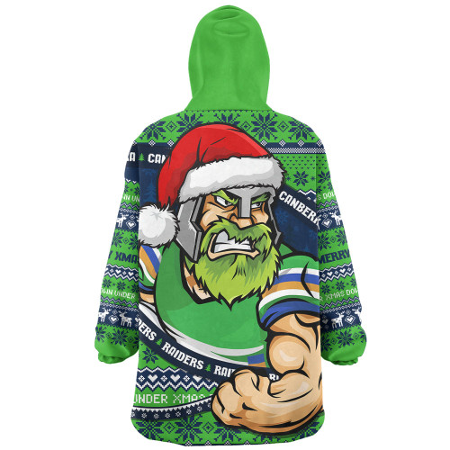 Canberra Raiders Snug Hoodie Ugly Knit Style For Christmas Game Fans