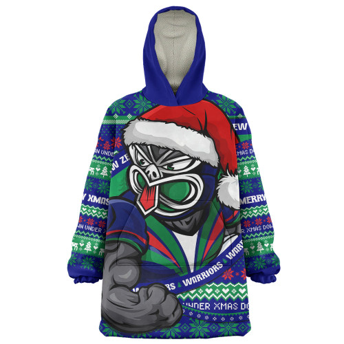 New Zealand Warriors Snug Hoodie Ugly Knit Style For Christmas Game Fans
