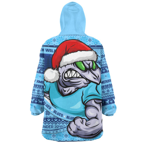 New South Wales Blues Snug Hoodie Ugly Knit Style For Christmas Game Fans
