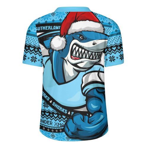 Cronulla-Sutherland Sharks Rugby Jersey Ugly Knit Style For Christmas Game Fans