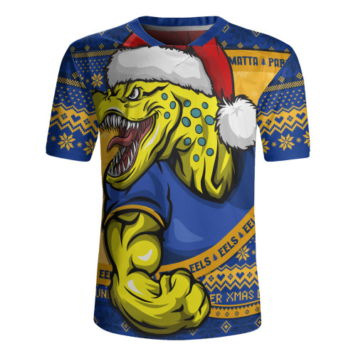 Parramatta Eels Rugby Jersey Ugly Knit Style For Christmas Game Fans Parramatta Eels Rugby Jersey Ugly Knit Style For Christmas Game Fans