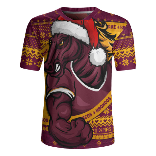 Brisbane Broncos Rugby Jersey Ugly Knit Style For Christmas Game Fans