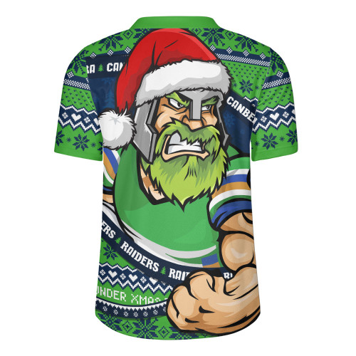 Canberra Raiders Rugby Jersey Ugly Knit Style For Christmas Game Fans