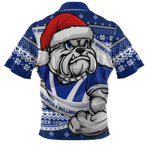 Canterbury-Bankstown Bulldogs Zip Polo Shirt Ugly Knit Style For Christmas Game Fans Canterbury-Bankstown Bulldogs Zip Polo Shirt Ugly Knit Style For Christmas Game Fans
