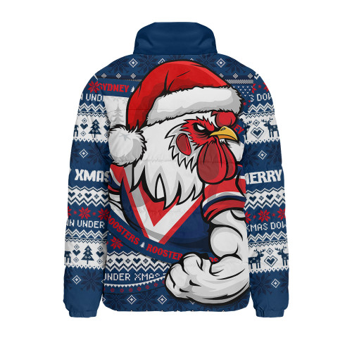 Sydney Roosters Padded Jacket Ugly Knit Style For Christmas Game Fans
