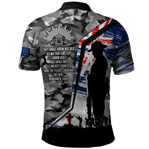 Australia Polo Shirt Remembrance Day Heroic Soldier Legacy
