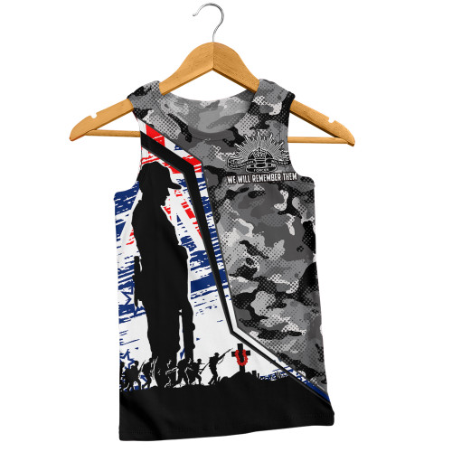 Australia Men Singlet Remembrance Day Heroic Soldier Legacy