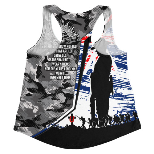 Australia Women Racerback Singlet Remembrance Day Heroic Soldier Legacy Australia Women Racerback Singlet Remembrance Day Heroic Soldier Legacy