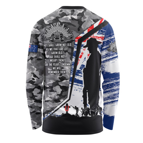 Australia Long Sleeve T-shirt Remembrance Day Heroic Soldier Legacy