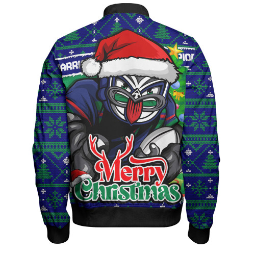 New Zealand Warriors Bomber Jacket Merry Christmas Game Day Knit Style Team Edition
