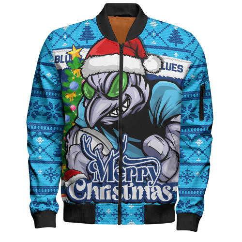 New South Wales Blues Bomber Jacket Merry Christmas Game Day Knit Style Team Edition