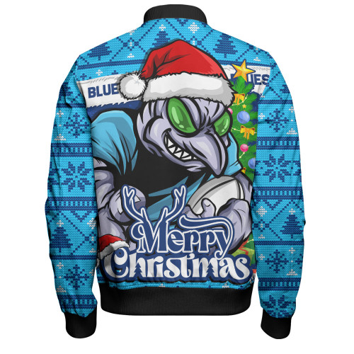 New South Wales Blues Bomber Jacket Merry Christmas Game Day Knit Style Team Edition