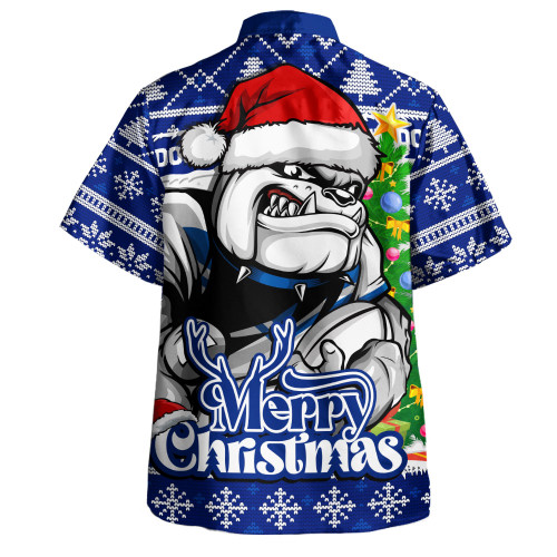 Canterbury-Bankstown Bulldogs Hawaiian Shirt Merry Christmas Game Day Knit Style Team Edition