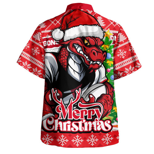 St. George Illawarra Dragons Hawaiian Shirt Merry Christmas Game Day Knit Style Team Edition