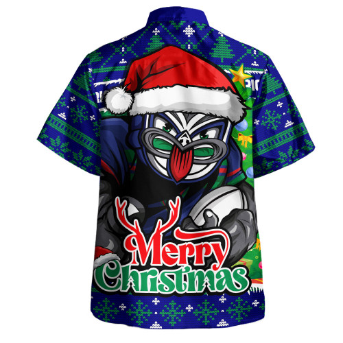 New Zealand Warriors Hawaiian Shirt Merry Christmas Game Day Knit Style Team Edition