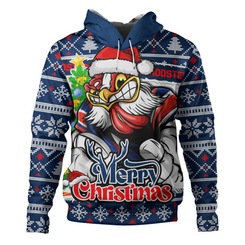 Sydney Roosters Hoodie Merry Christmas Game Day Knit Style Team Edition Sydney Roosters Hoodie Merry Christmas Game Day Knit Style Team Edition