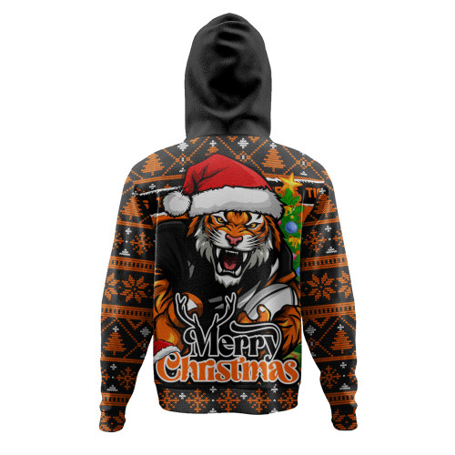 Wests Tigers Hoodie Merry Christmas Game Day Knit Style Team Edition