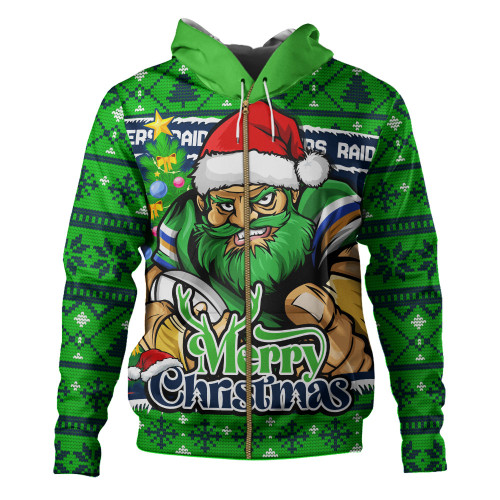 Canberra Raiders Hoodie Merry Christmas Game Day Knit Style Team Edition