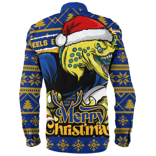 Parramatta Eels Long Sleeve Shirt Merry Christmas Game Day Knit Style Team Edition