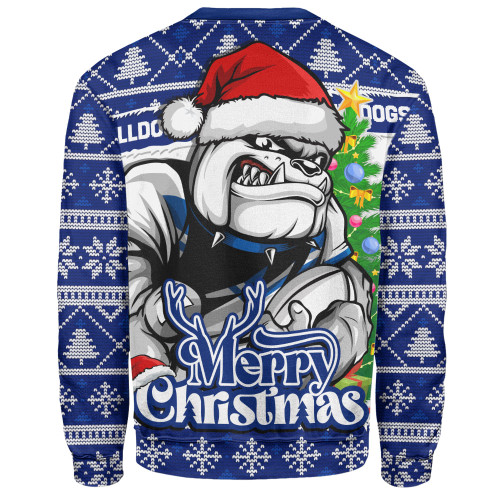 Canterbury-Bankstown Bulldogs Sweatshirt Merry Christmas Game Day Knit Style Team Edition