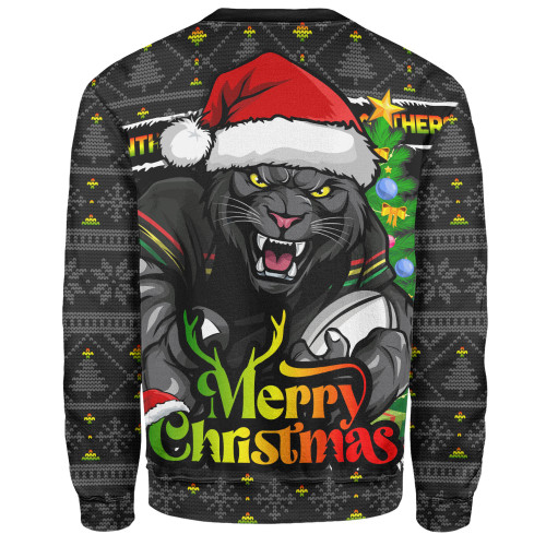 Penrith Panthers Sweatshirt Merry Christmas Game Day Knit Style Team Edition