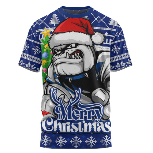 Canterbury-Bankstown Bulldogs T-Shirt Merry Christmas Game Day Knit Style Team Edition Canterbury-Bankstown Bulldogs T-Shirt Merry Christmas Game Day Knit Style Team Edition