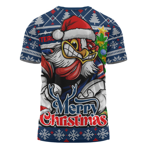 Sydney Roosters T-Shirt Merry Christmas Game Day Knit Style Team Edition