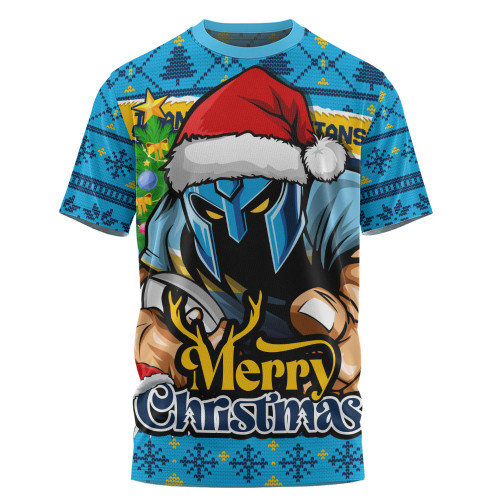 Gold Coast Titans T-Shirt Merry Christmas Game Day Knit Style Team Edition