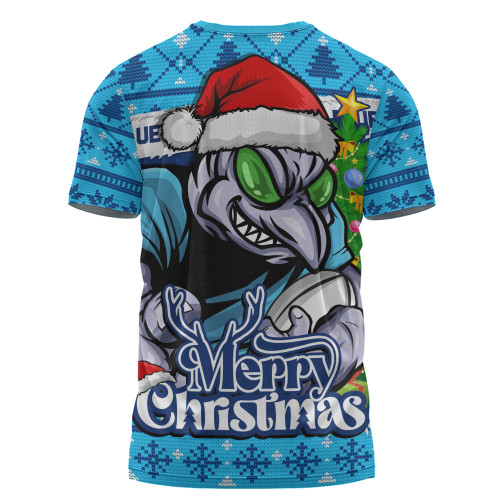 New South Wales Blues T-Shirt Merry Christmas Game Day Knit Style Team Edition