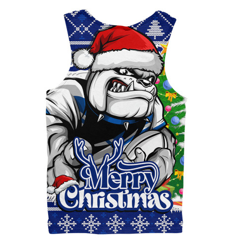 Canterbury-Bankstown Bulldogs Men Singlet Merry Christmas Game Day Knit Style Team Edition Canterbury-Bankstown Bulldogs Men Singlet Merry Christmas Game Day Knit Style Team Edition
