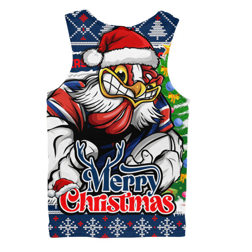Sydney Roosters Men Singlet Merry Christmas Game Day Knit Style Team Edition