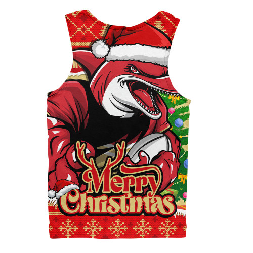 Redcliffe Dolphins Men Singlet Merry Christmas Game Day Knit Style Team Edition