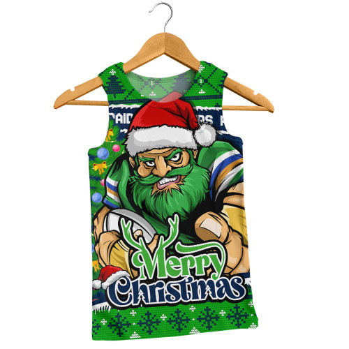 Canberra Raiders Men Singlet Merry Christmas Game Day Knit Style Team Edition