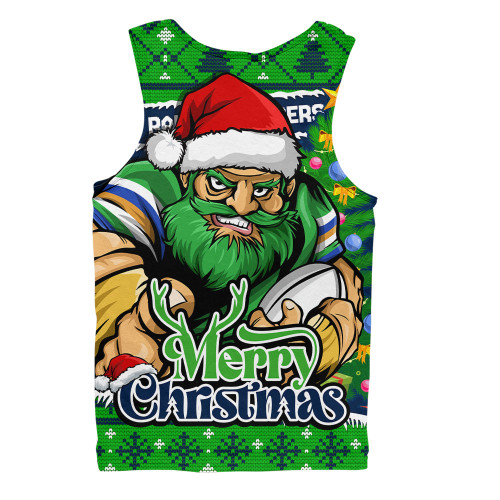 Canberra Raiders Men Singlet Merry Christmas Game Day Knit Style Team Edition