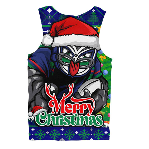 New Zealand Warriors Men Singlet Merry Christmas Game Day Knit Style Team Edition