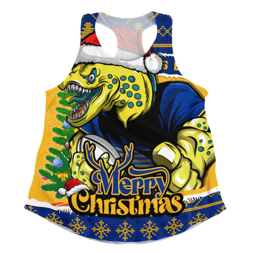 Parramatta Eels Women Racerback Singlet Merry Christmas Game Day Knit Style Team Edition