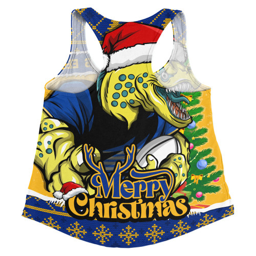 Parramatta Eels Women Racerback Singlet Merry Christmas Game Day Knit Style Team Edition