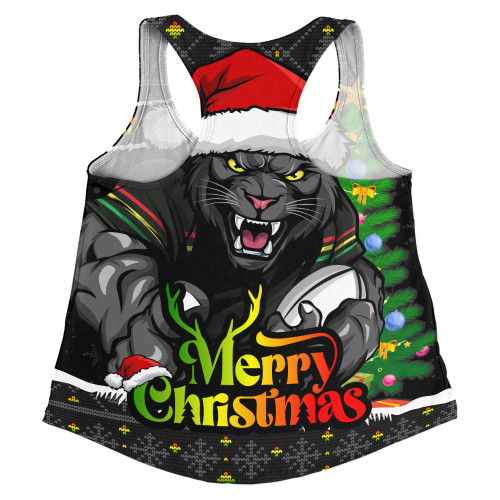 Penrith Panthers Women Racerback Singlet Merry Christmas Game Day Knit Style Team Edition Penrith Panthers Women Racerback Singlet Merry Christmas Game Day Knit Style Team Edition