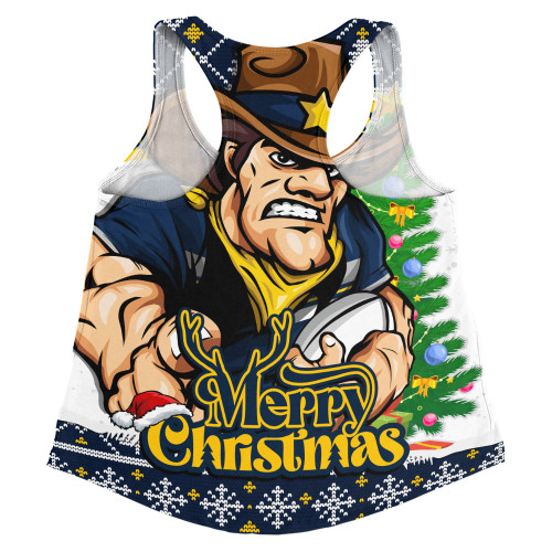 North Queensland Cowboys Women Racerback Singlet Merry Christmas Game Day Knit Style Team Edition North Queensland Cowboys Women Racerback Singlet Merry Christmas Game Day Knit Style Team Edition