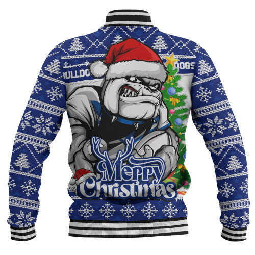 Canterbury-Bankstown Bulldogs Baseball Jacket Merry Christmas Game Day Knit Style Team Edition