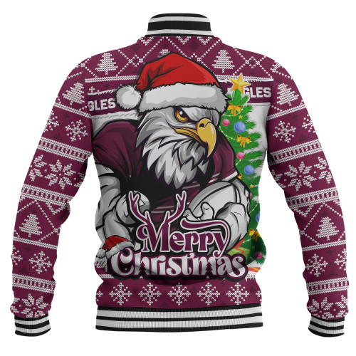 Manly Warringah Sea Eagles Baseball Jacket Merry Christmas Game Day Knit Style Team Edition Manly Warringah Sea Eagles Baseball Jacket Merry Christmas Game Day Knit Style Team Edition