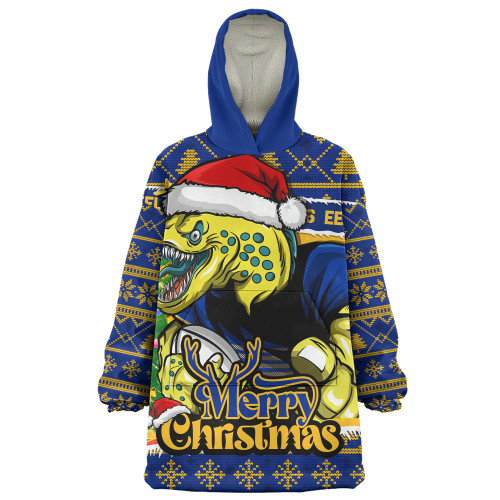 Parramatta Eels Snug Hoodie Merry Christmas Game Day Knit Style Team Edition