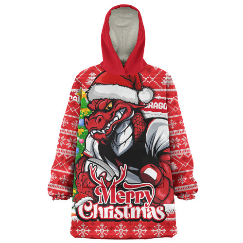 St. George Illawarra Dragons Snug Hoodie Merry Christmas Game Day Knit Style Team Edition