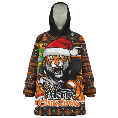 Wests Tigers Snug Hoodie Merry Christmas Game Day Knit Style Team Edition